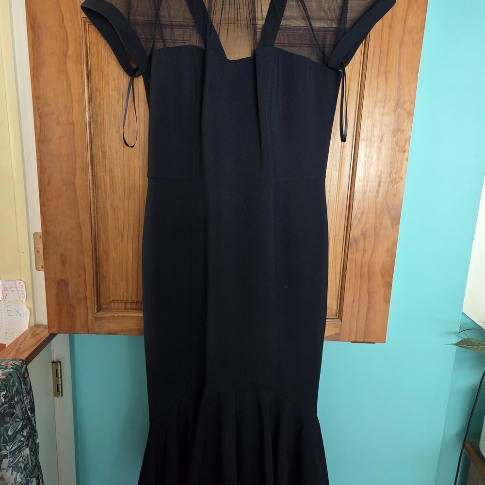 Maggy London Black Long Sleeve Dress